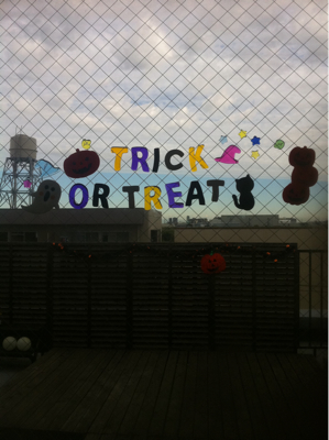 ハロウィンかざりを