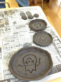 保育園で親子陶芸したよ 保育園で親子陶芸したよ