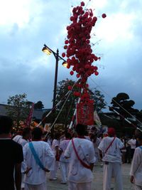 鹿嶋のお祭り神幸祭へ。